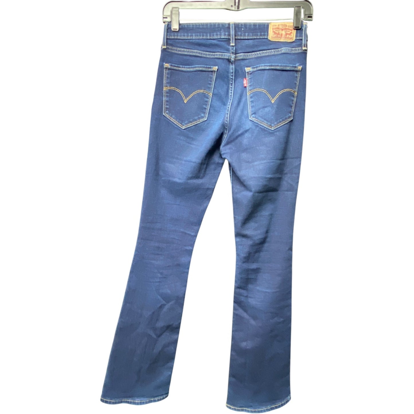 Jeans Boot Cut By Levis In Blue Denim, Size: 4