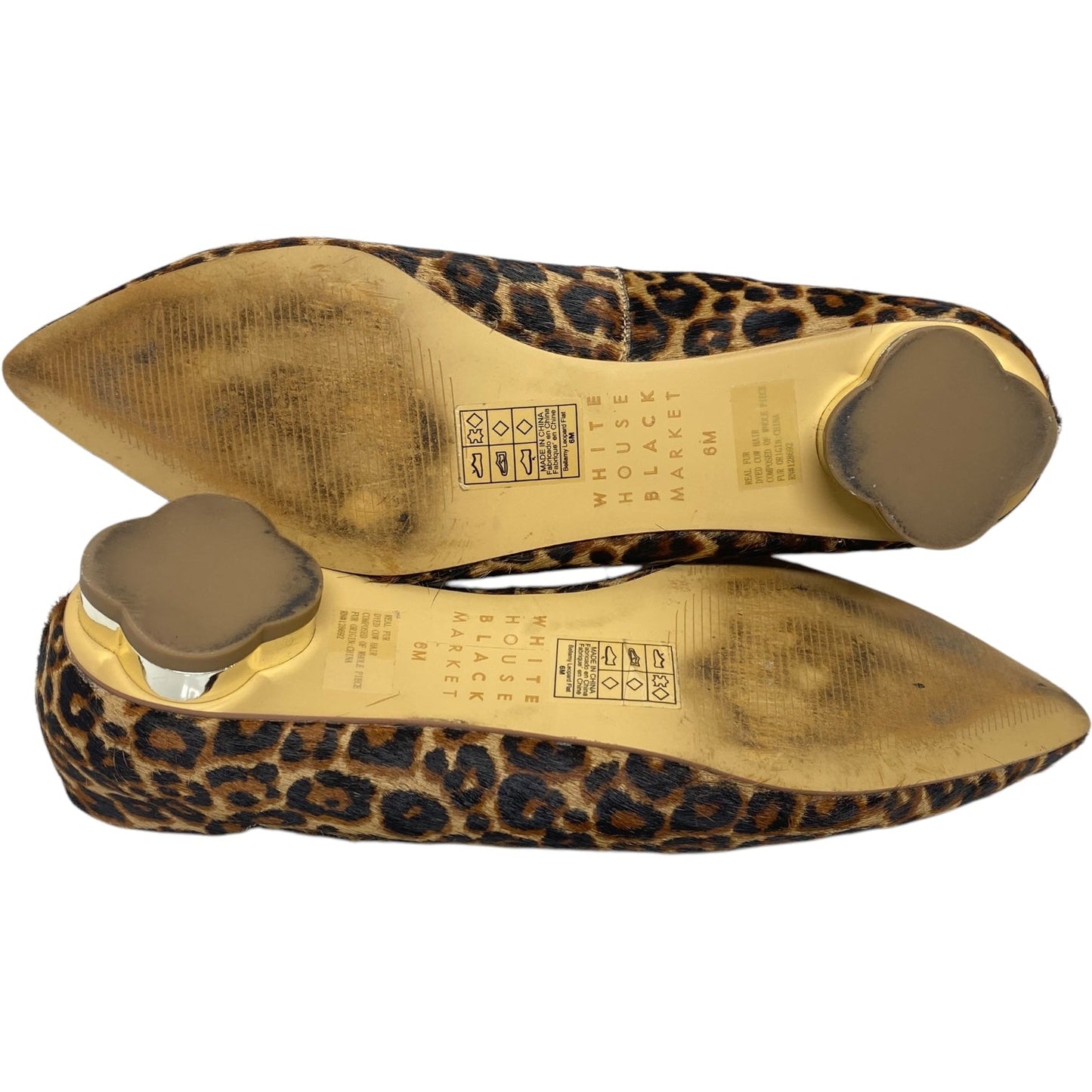 Shoes Flats By White House Black Market In Animal Print, Size: 6