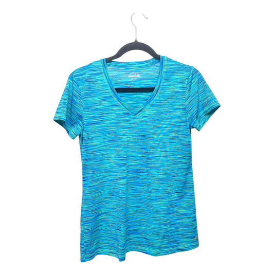 Athletic Top Short Sleeve By Bcg In Aqua, Size: M