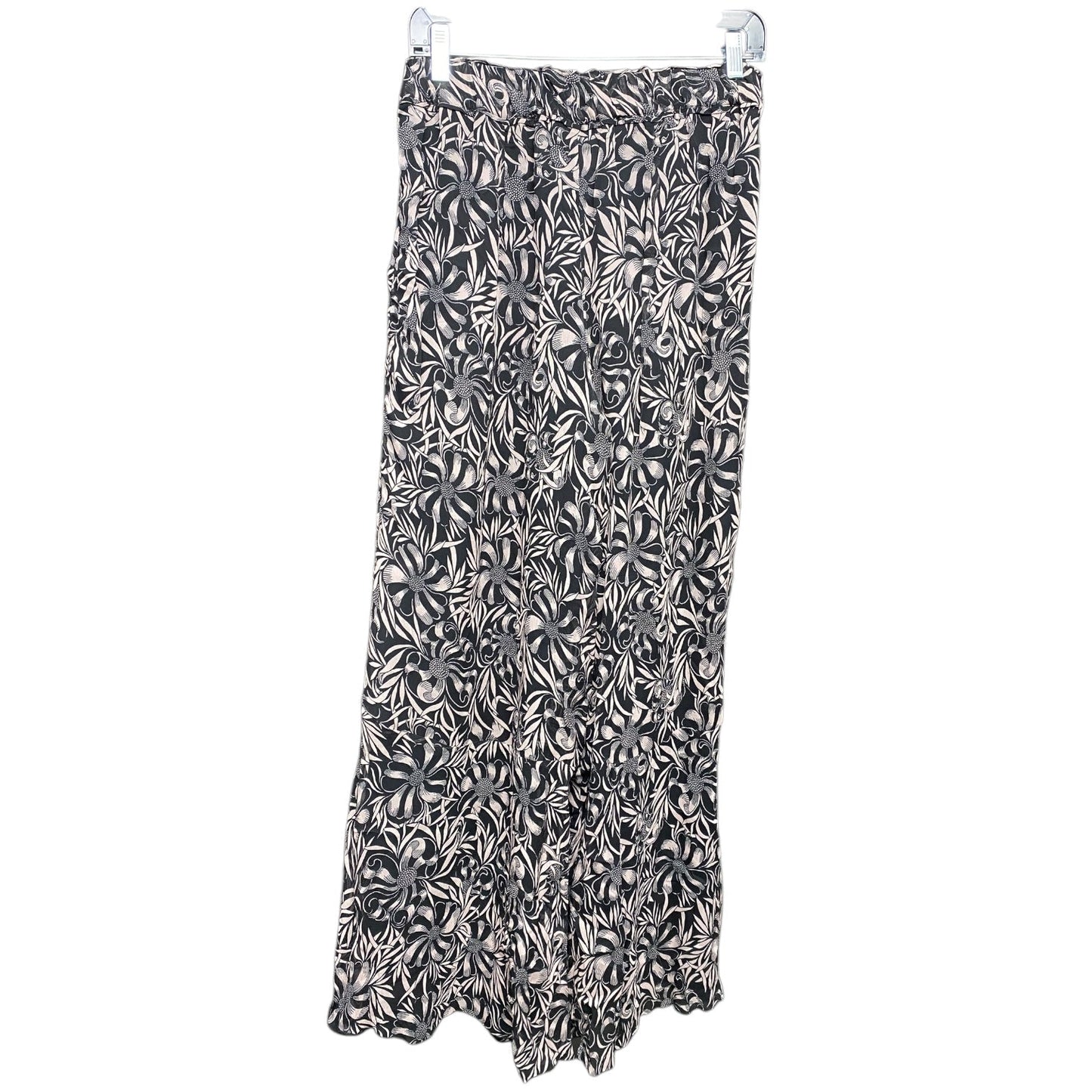 Pants Wide Leg By Anthropologie In Black & Cream, Size: S