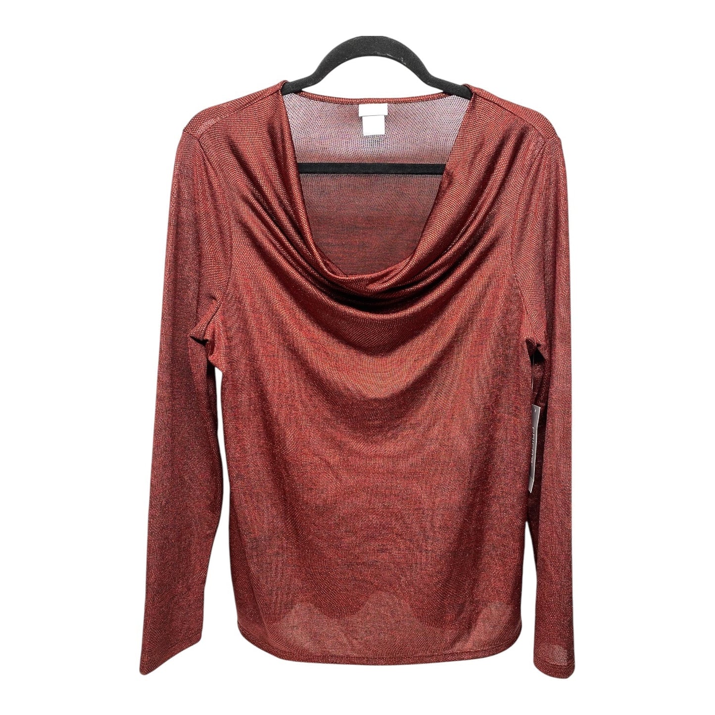 Top Long Sleeve By Chicos In Red, Size: M