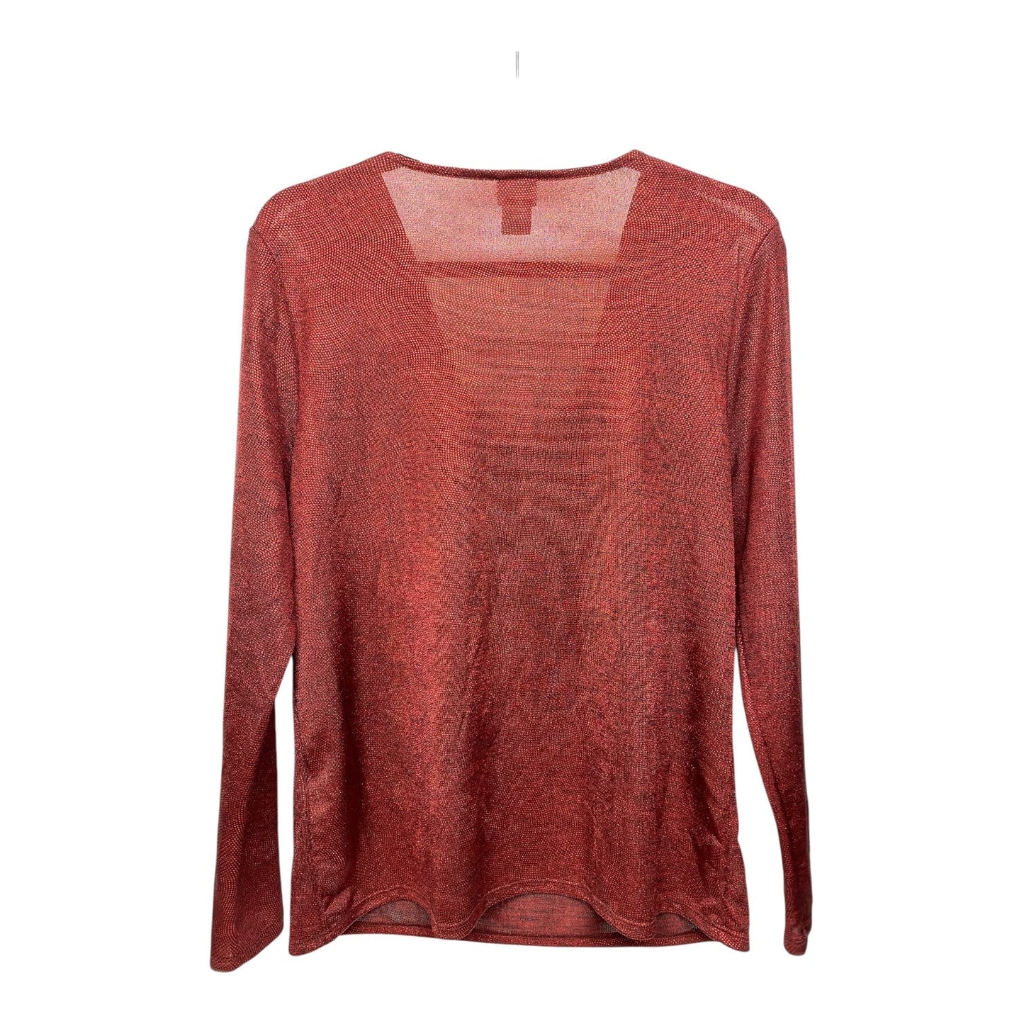 Top Long Sleeve By Chicos In Red, Size: M