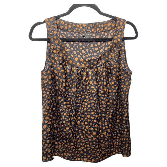 Blouse Designer By St John Collection In Animal Print, Size: S