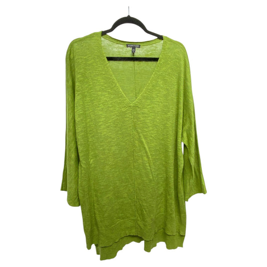 Sweater By Eileen Fisher In Green, Size: L