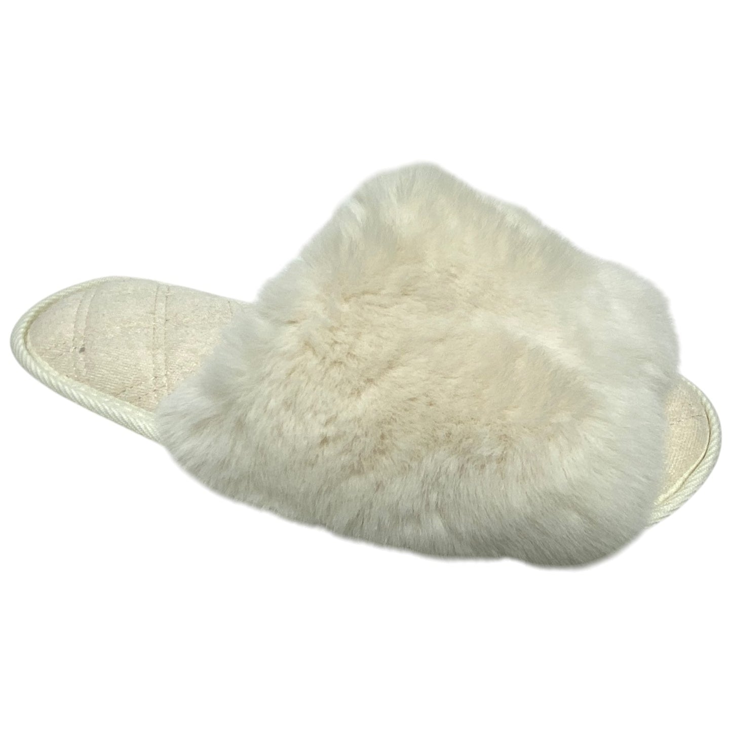 Slippers By Clothes Mentor In Cream