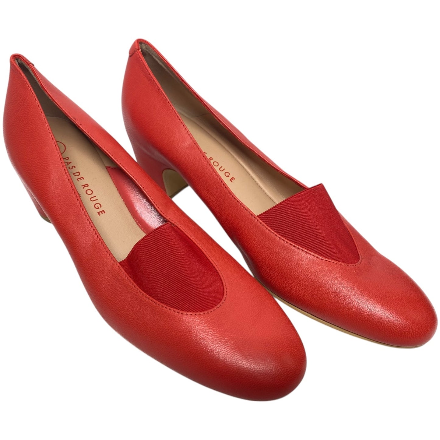 Shoes Heels Block By Pas de Rouge In Red, Size: 9