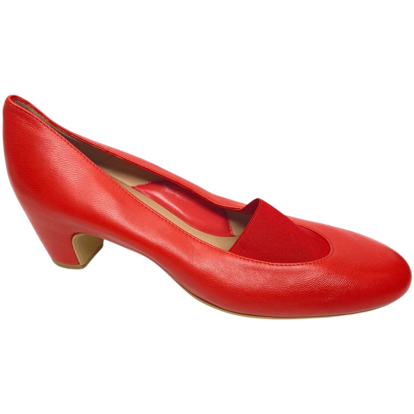 Shoes Heels Block By Pas de Rouge In Red, Size: 9