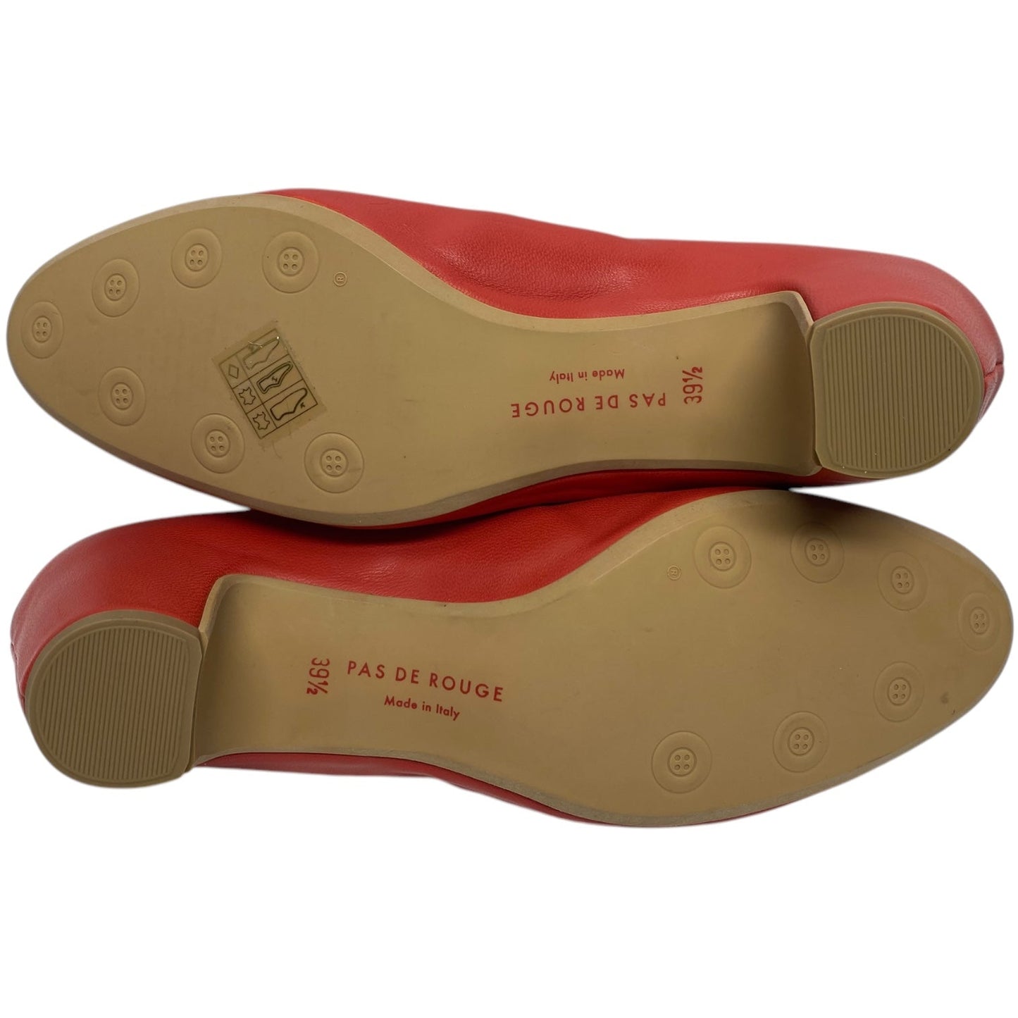 Shoes Heels Block By Pas de Rouge In Red, Size: 9