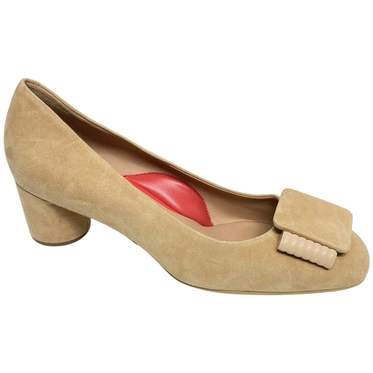 Shoes Heels Block By Clothes Mentor In Tan, Size: 9