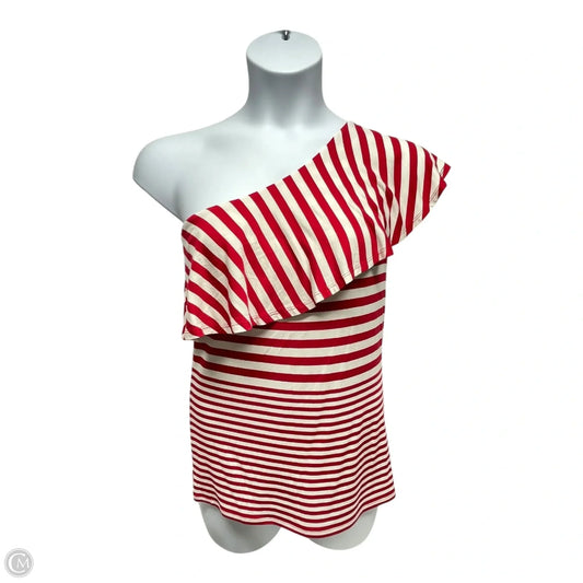 Top Sleeveless By White House Black Market In Red & White, Size: L
