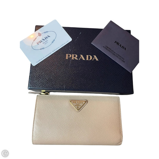 Wallet Luxury Designer By Prada, Size: Large