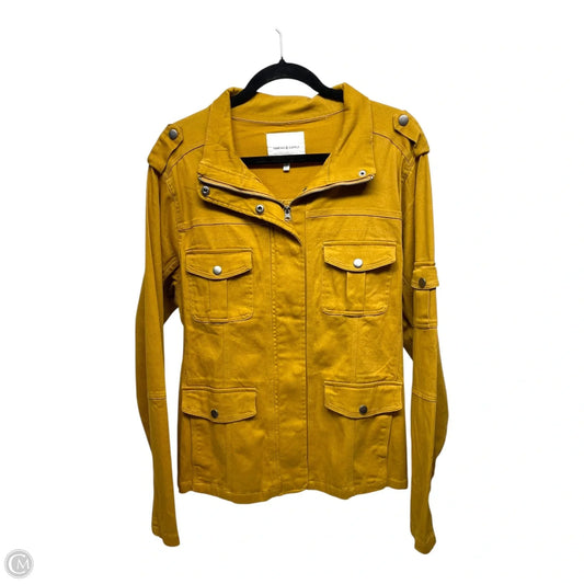 Jacket Denim By Thread And Supply In Gold, Size: 1x