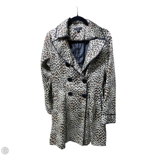 Coat Trench Coat By Forever 21 In Animal Print, Size: M
