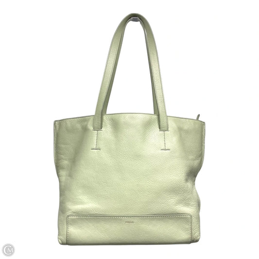 Tote Leather By Fossil, Size: Medium