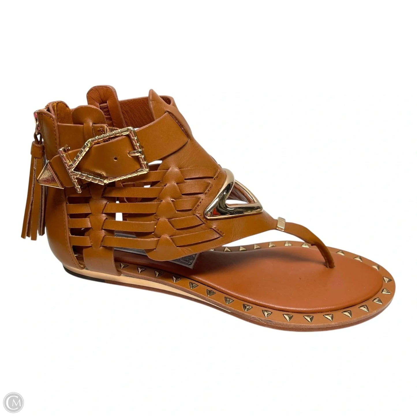 Sandals Flats By IVY KHIRZNER  In Brown, Size: 6