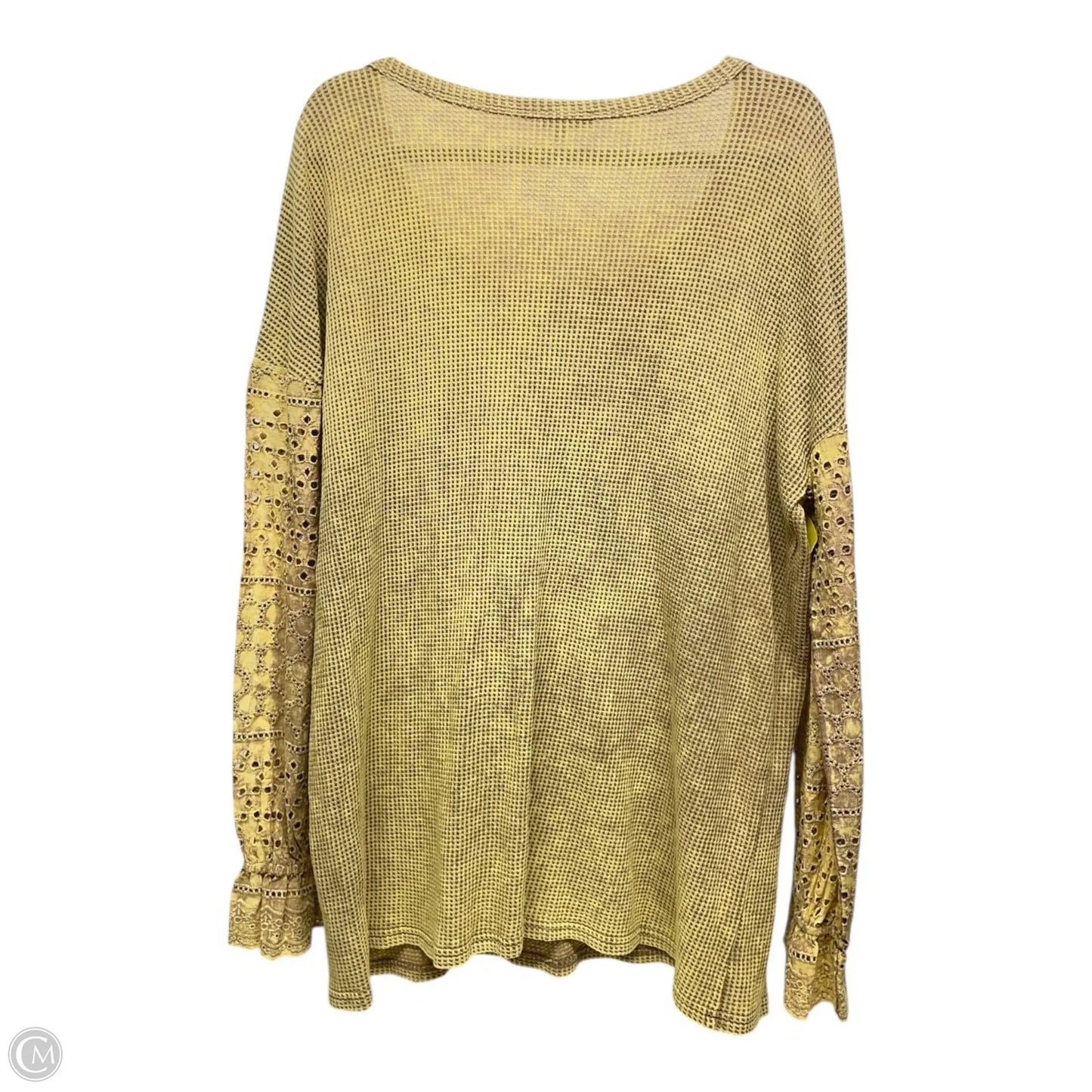 Top Long Sleeve By White Birch In Yellow, Size: Xl