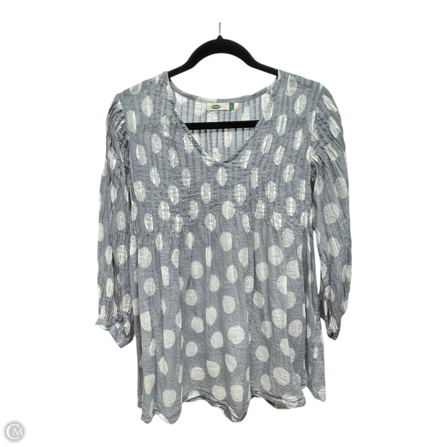 Top 3/4 Sleeve By DOLMA In Polkadot Pattern, Size: S