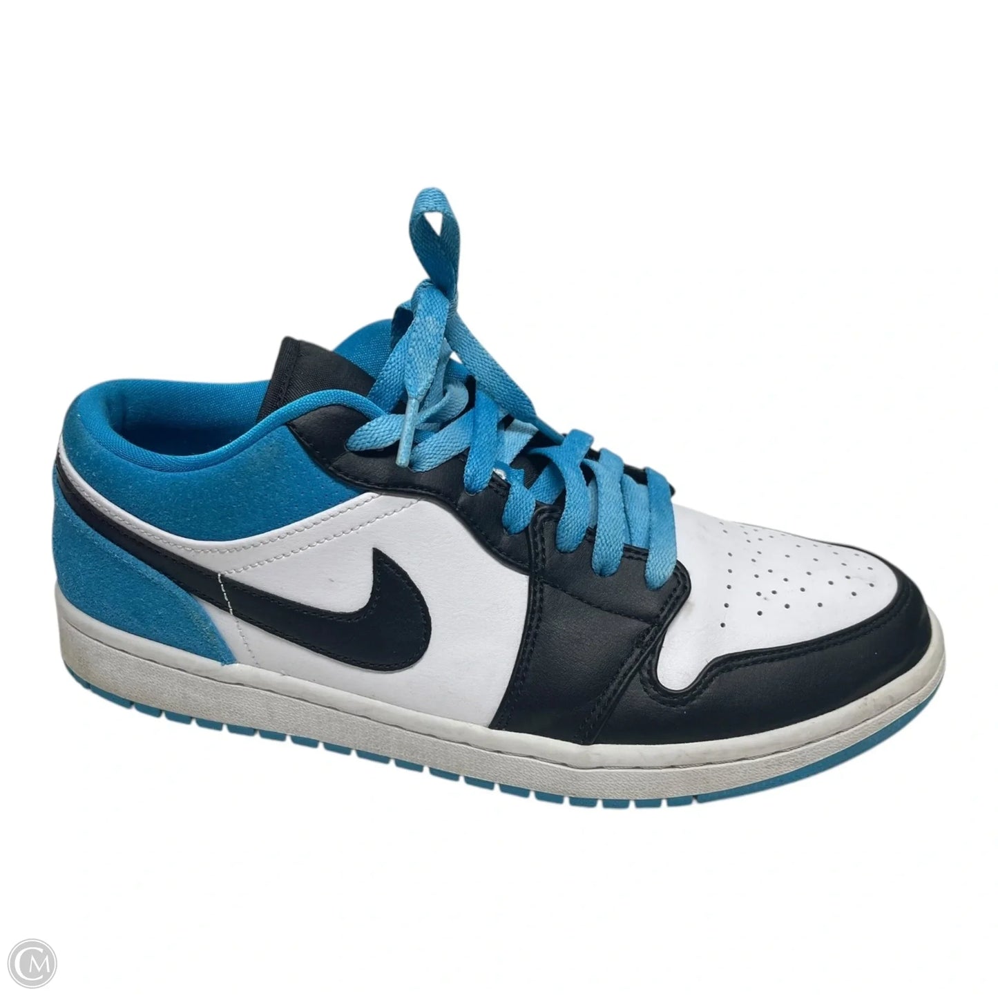 Shoes Luxury Designer By Jordan In Black & Blue, Size: 11