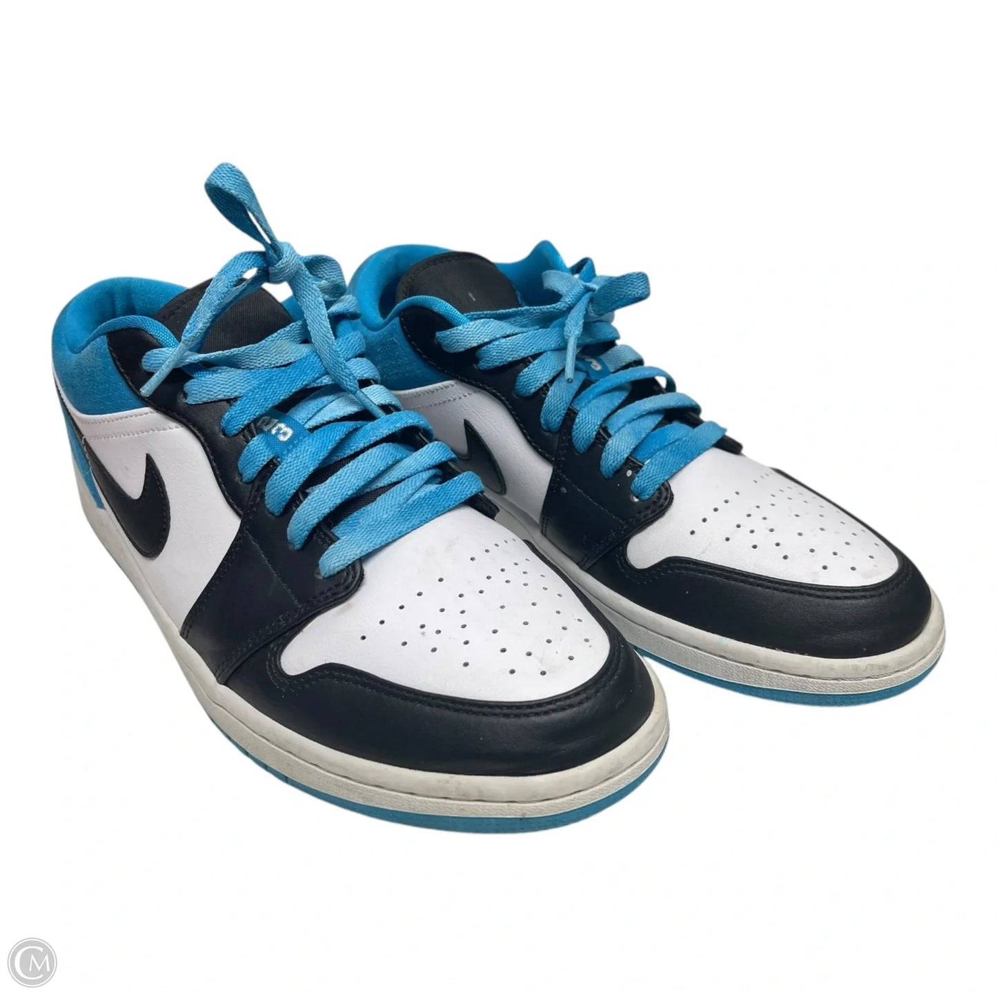 Shoes Luxury Designer By Jordan In Black & Blue, Size: 11