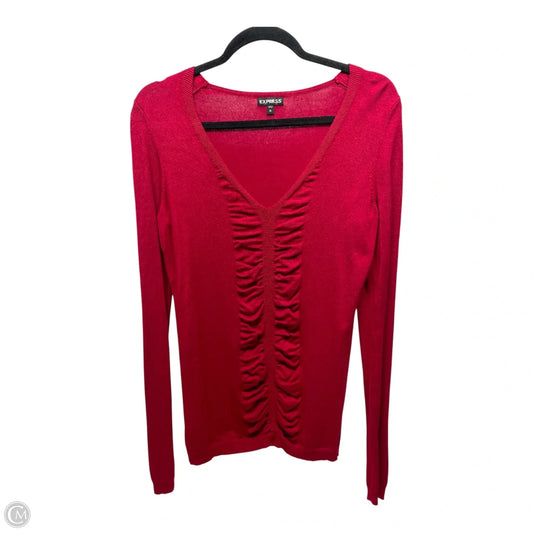 Sweater By Express In Red, Size: S