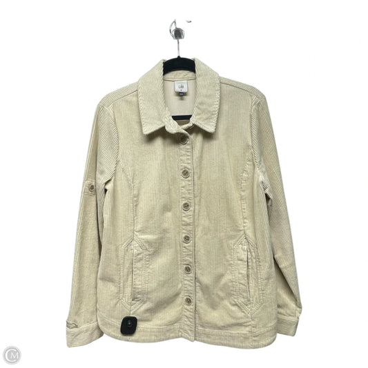 Jacket Shirt By Cabi In Cream, Size: M