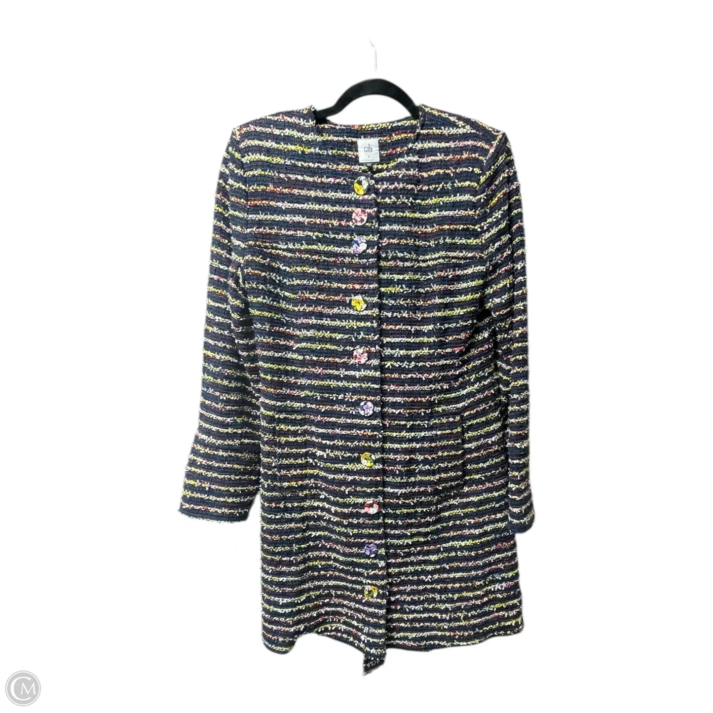 Coat Trench Coat By Cabi In Navy, Size: 8