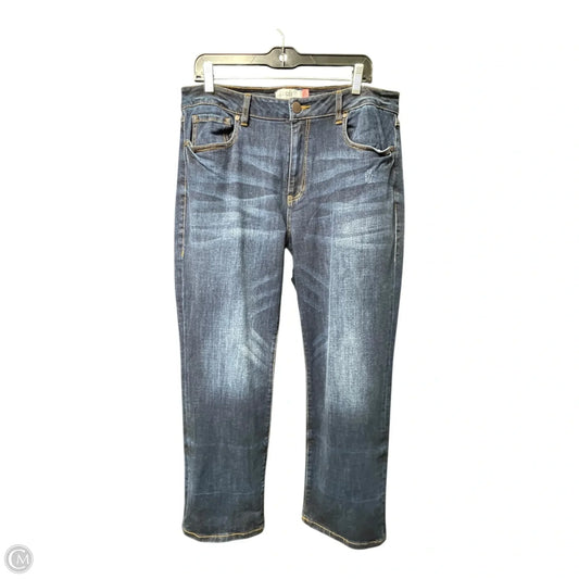 Jeans Boyfriend By Cabi In Blue Denim, Size: 12