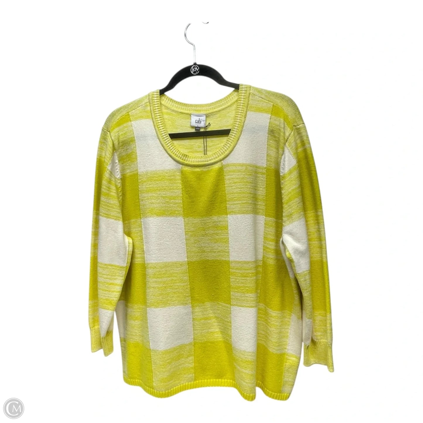 Sweater By Cabi In Yellow, Size: L