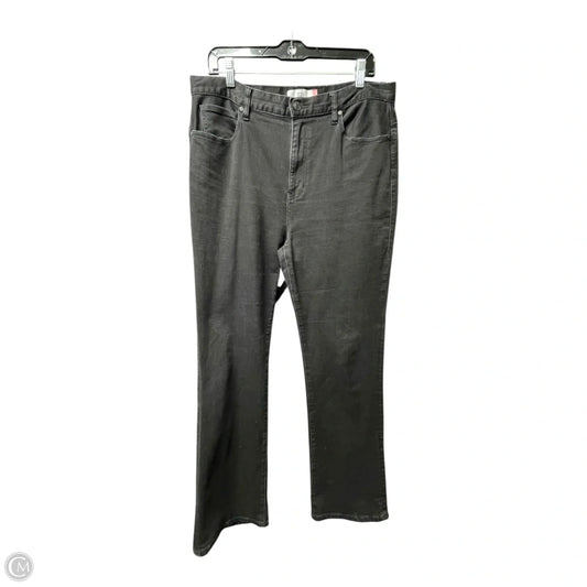 Jeans Boot Cut By Cabi In Black Denim, Size: 12