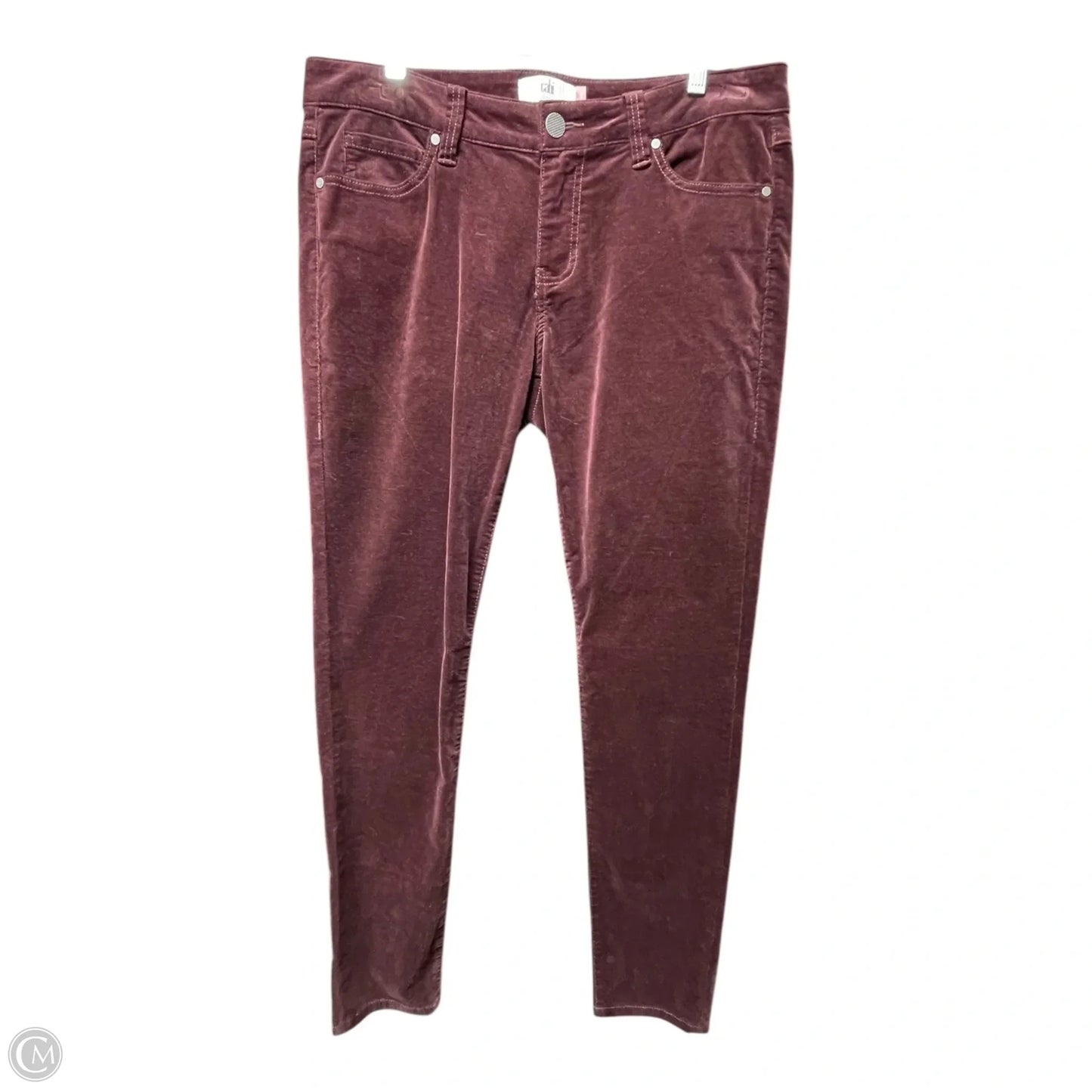 Pants Corduroy By Cabi In Maroon, Size: 12