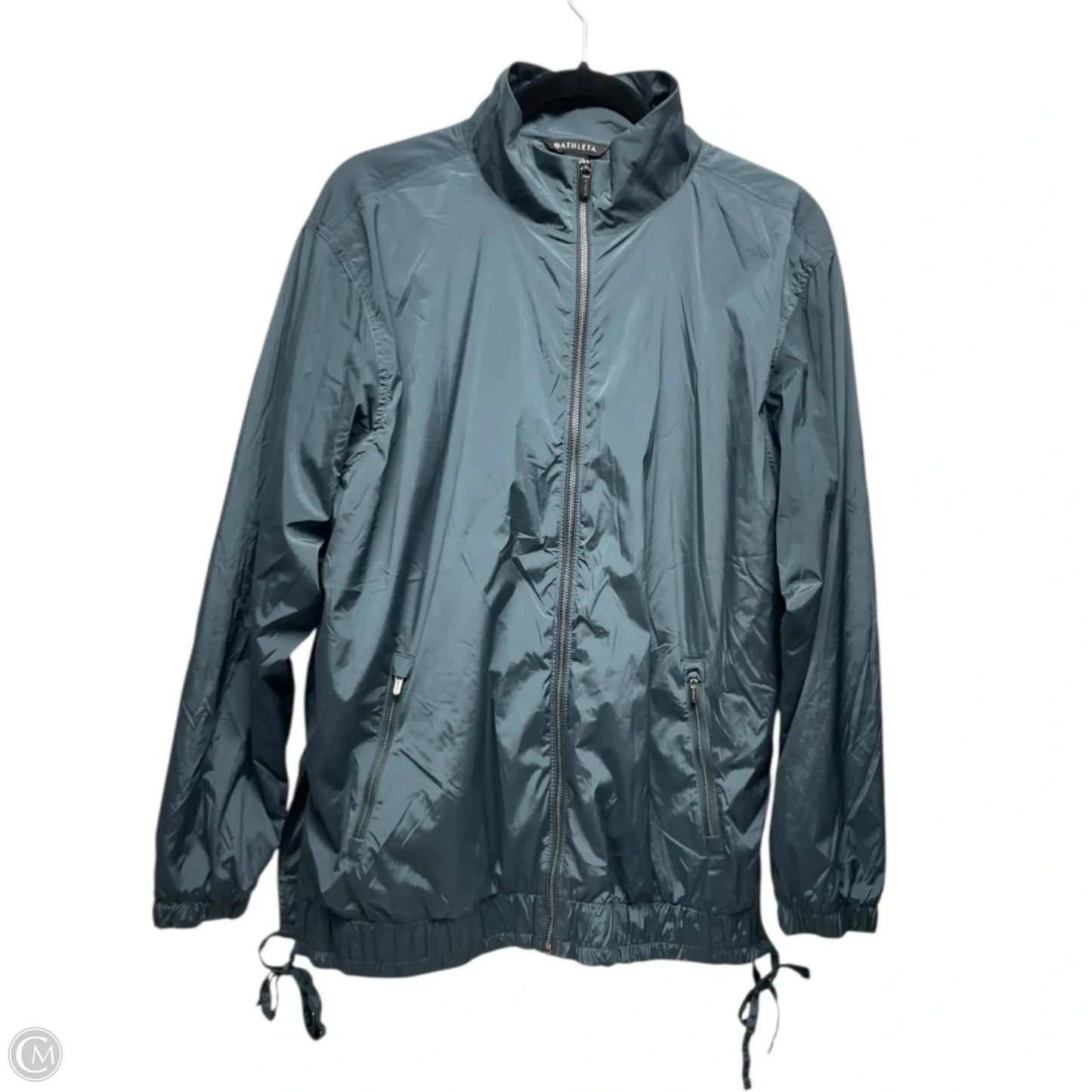 Jacket Windbreaker By Athleta In Teal, Size: M