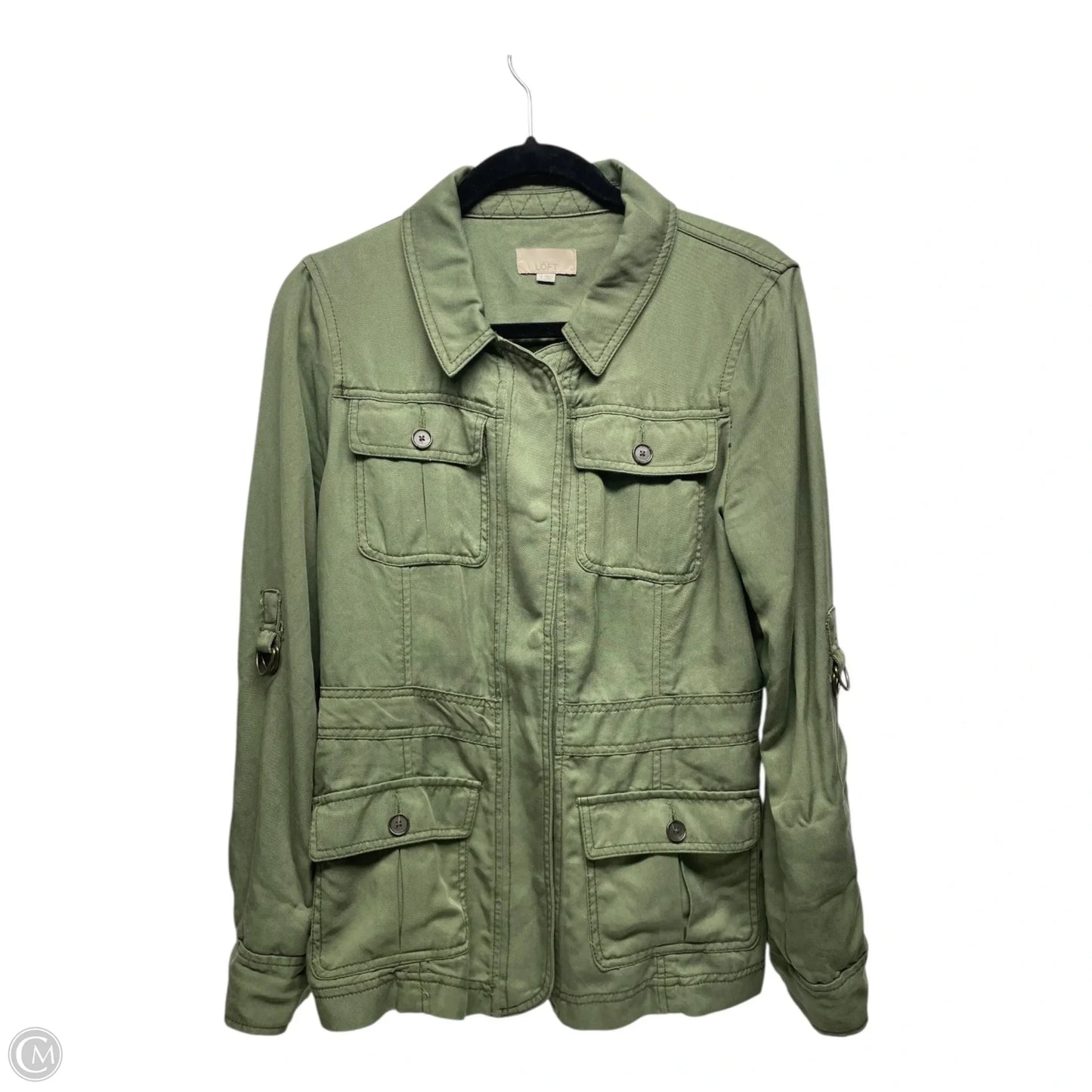 Jacket Utility By Loft In Green, Size: S