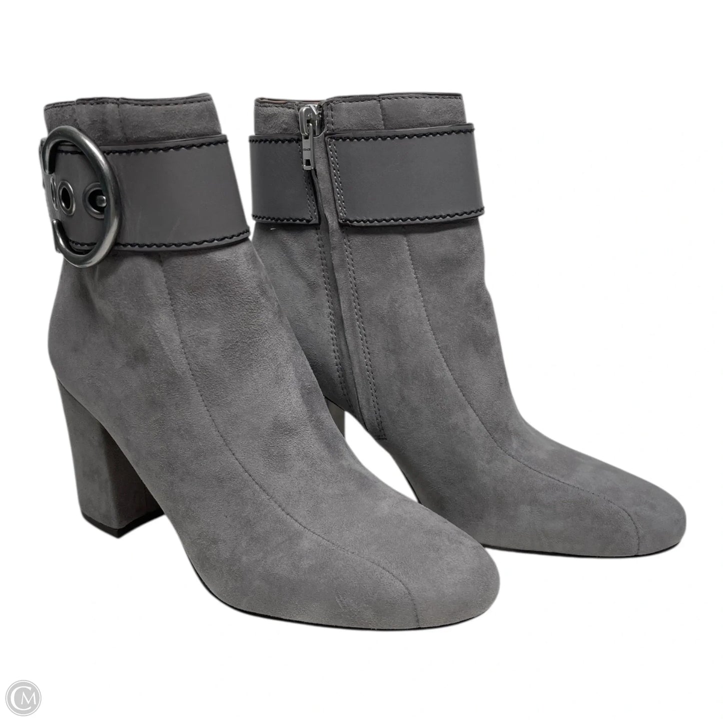 Boots Designer By Coach In Grey