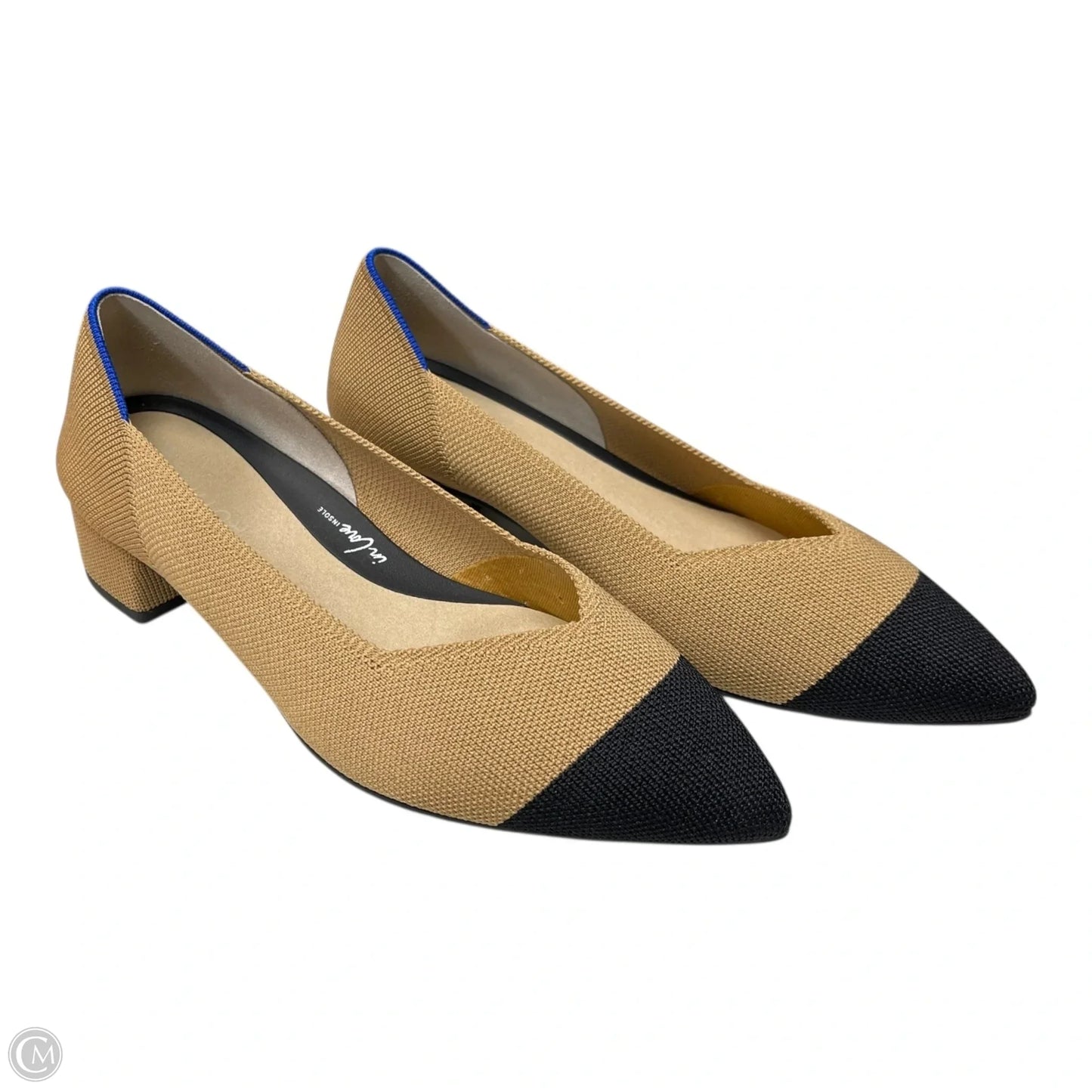 Shoes Heels Block By Rothys In Black & Tan, Size: 8.5