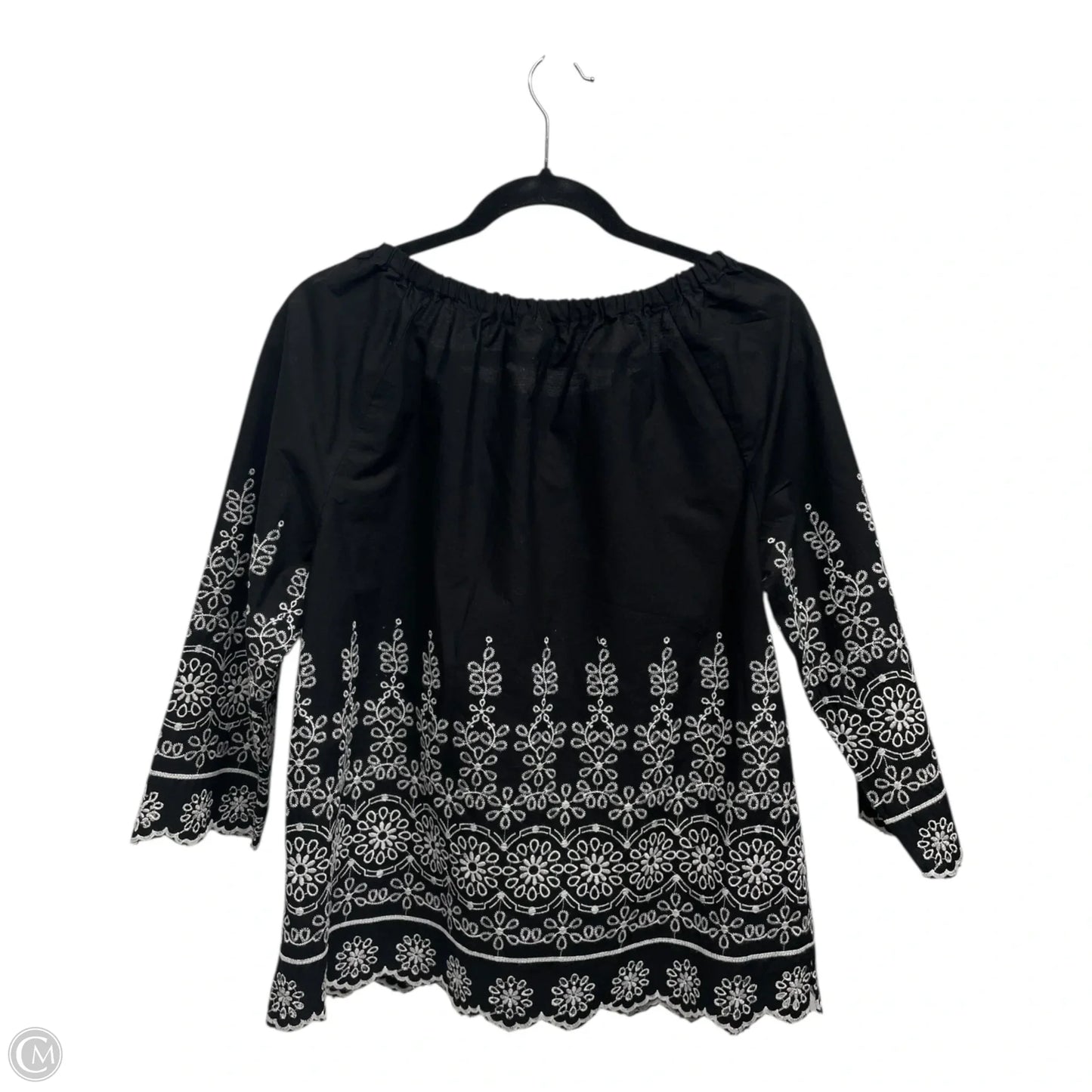 Top Long Sleeve By Talbots In Black, Size: M