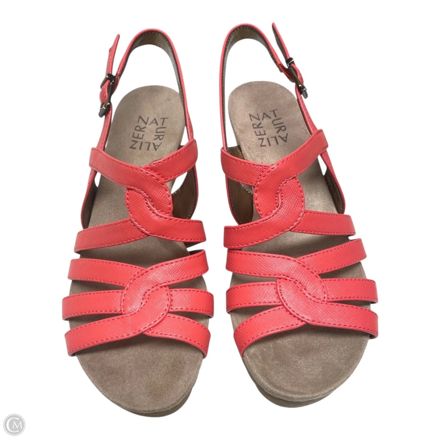 Sandals Heels Wedge By Naturalizer In Coral, Size: 6