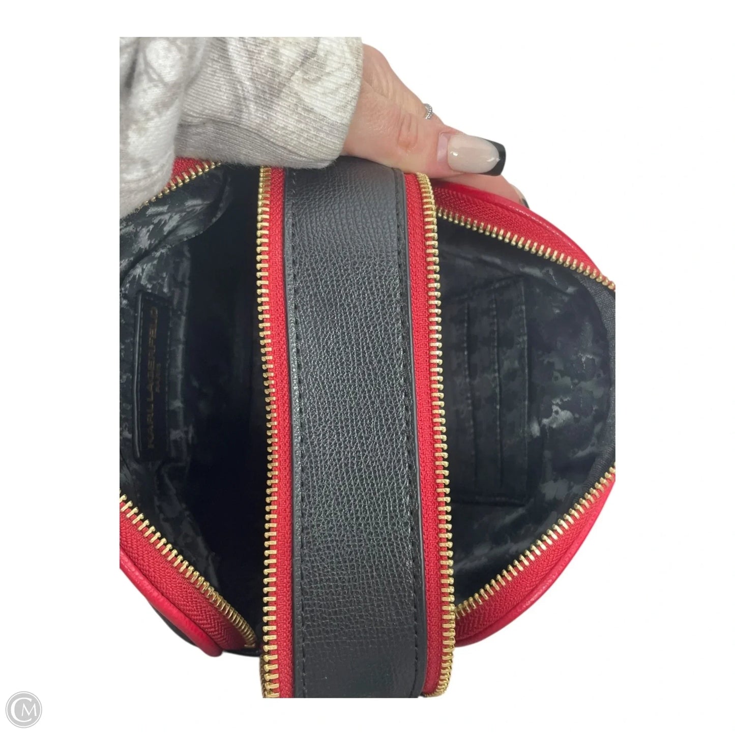 Crossbody Designer By Karl Lagerfeld, Size: Small