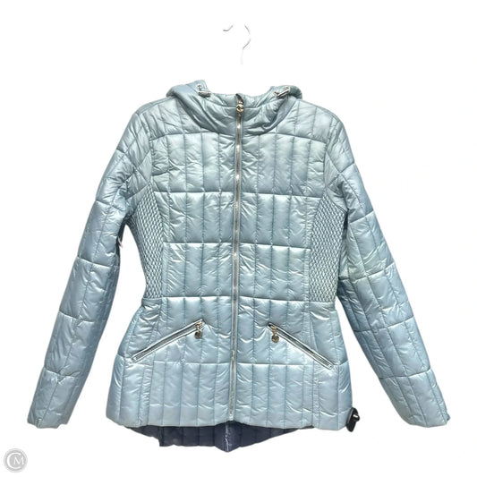 Coat Puffer & Quilted By Bernardo In Blue, Size: M