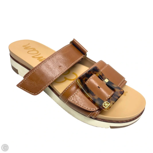 Sandals Flats By Sam Edelman In Brown, Size: 9