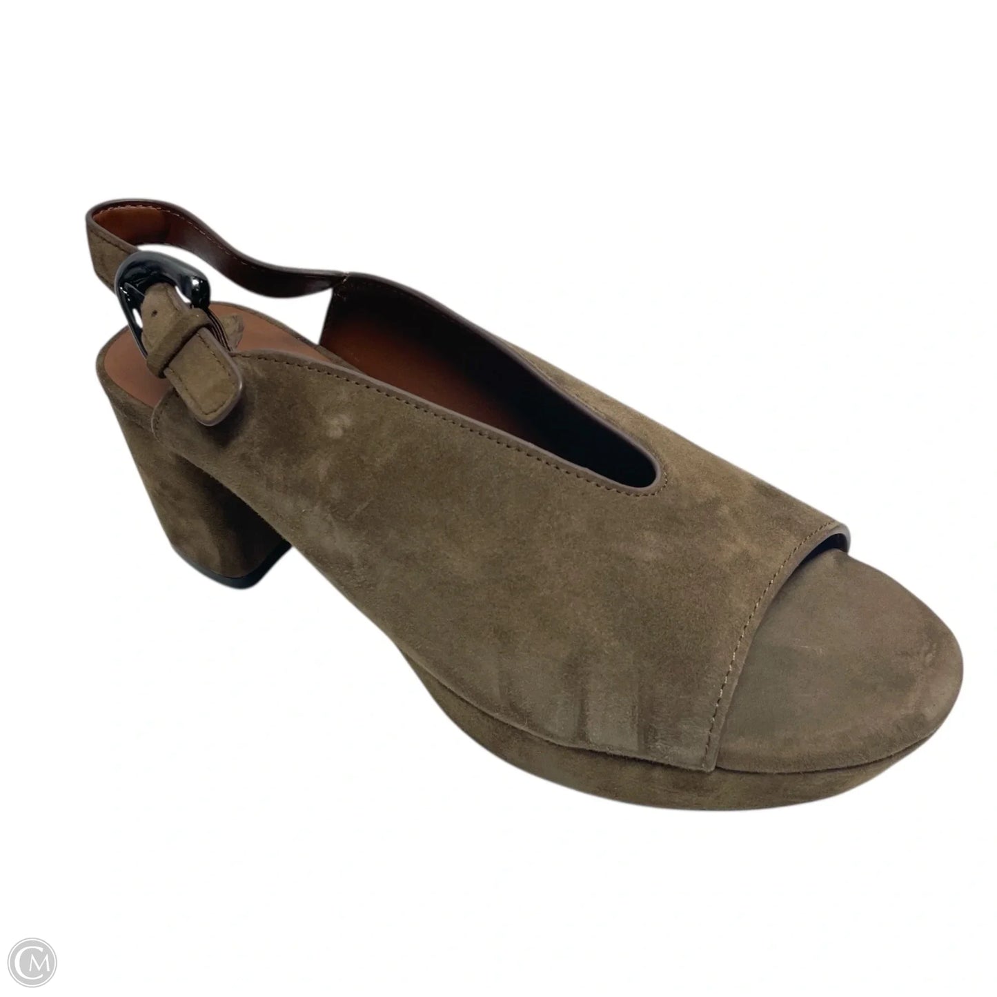 Sandals Heels Block By Aerosoles In Brown, Size: 9