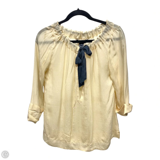 Top Long Sleeve Designer By Marc By Marc Jacobs In Black & Cream, Size: Xs