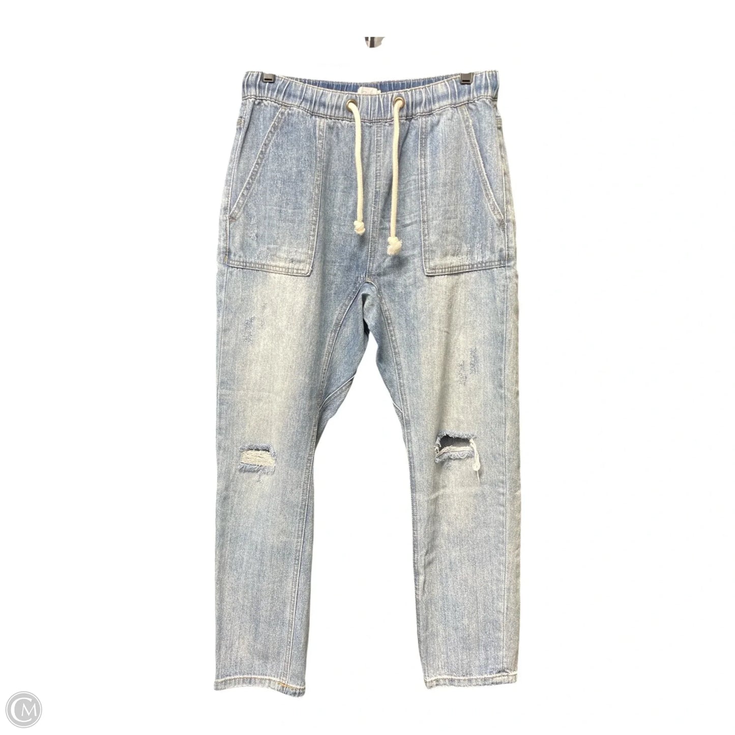 Jeans Straight By Easel In Blue Denim, Size: M