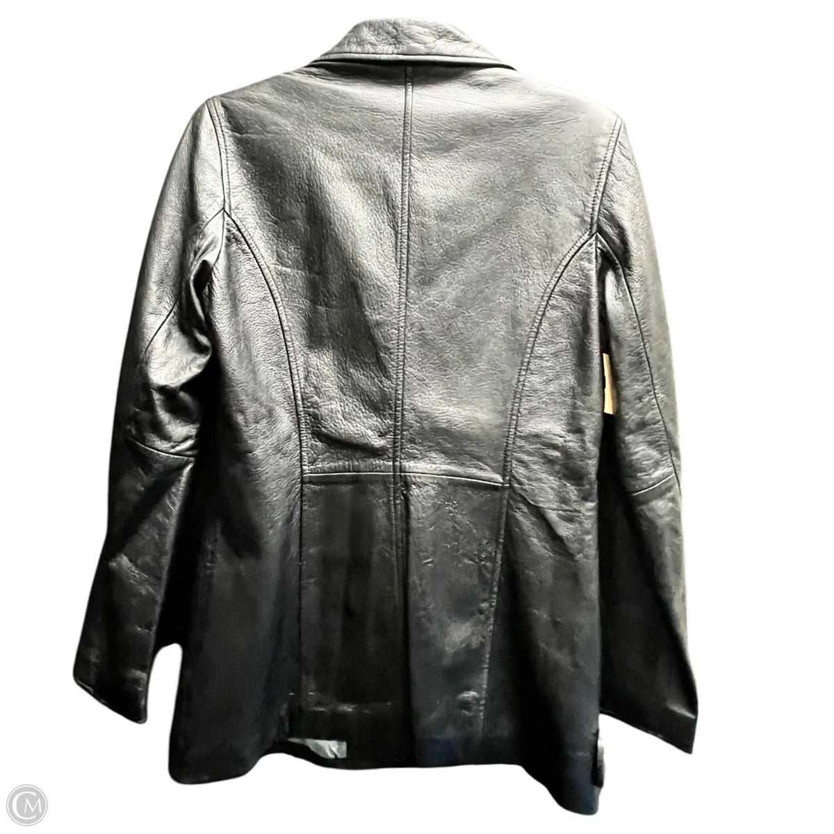 Jacket Leather By Wilsons Leather In Black, Size: S