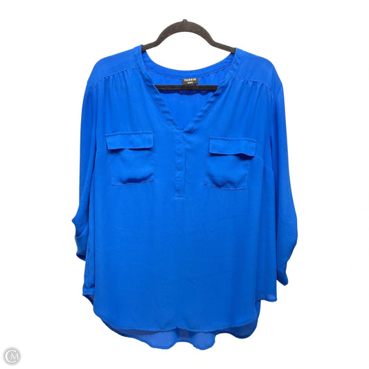 Top 3/4 Sleeve By Torrid In Blue, Size: Xxl