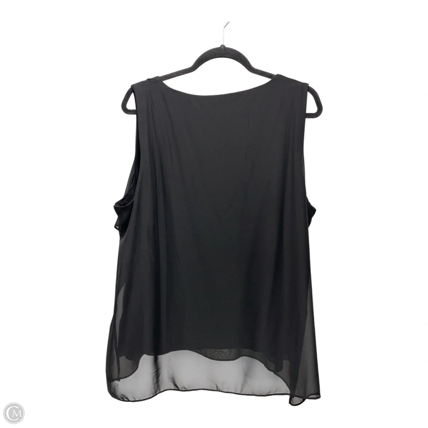 Top Sleeveless By Chicos In Black, Size: Xl