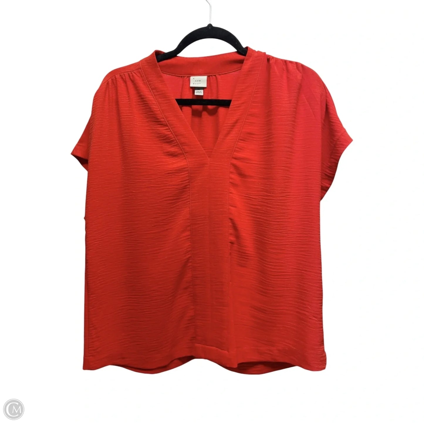 Top Short Sleeve By A New Day In Red, Size: Xs