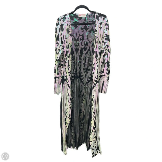 Kimono By SOUTHERN FRIED CHICS In Black & White, Size: 2x