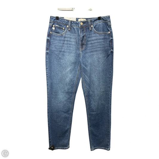Jeans Straight By Seven 7 In Blue Denim, Size: 8