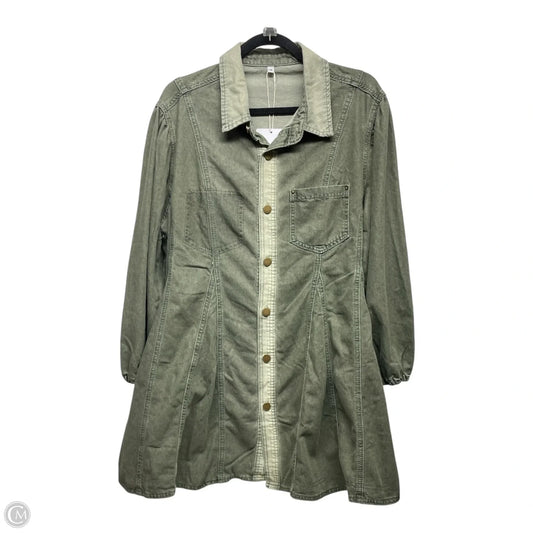 Tunic 3/4 Sleeve By Clothes Mentor In Green, Size: M