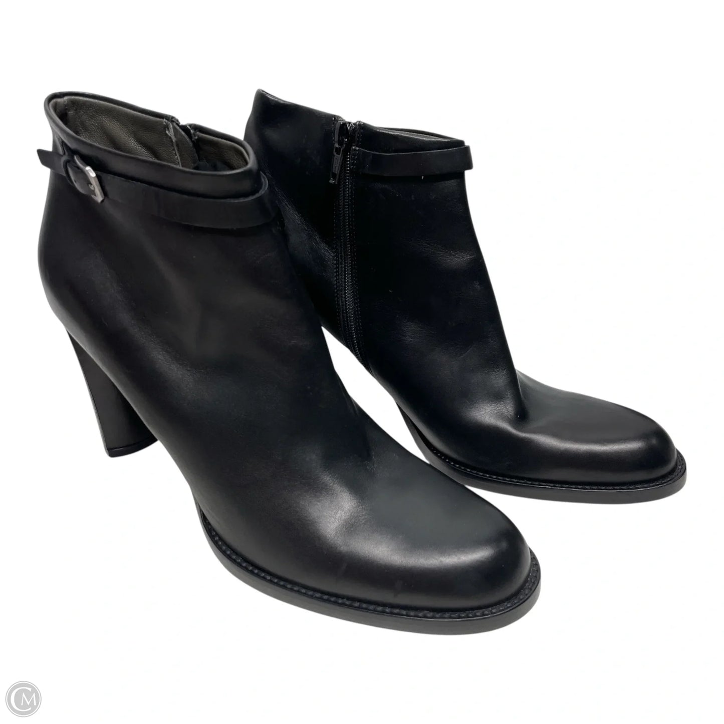 Boots Ankle Heels By Cma In Black, Size: 9